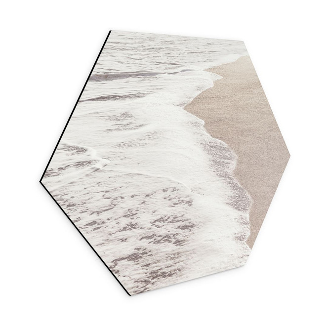 Hexagon Wandbild Meeresrauschen - 1X Studio - Alu-Dibond