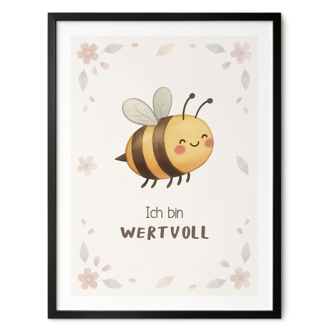 Kinder-Poster "Ich bin wertvoll" mit Biene
