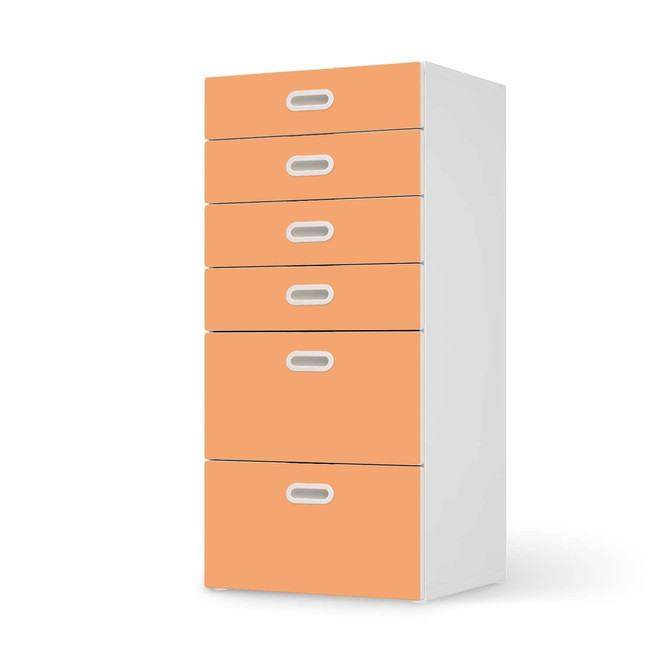 Klebefolie IKEA Stuva / Fritids Kommode - 6 Schubladen - Orange Light- Bild 1