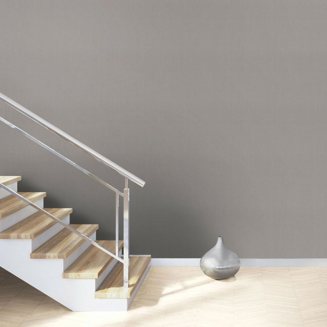 Rasch Vliestapete, Unitapete Indian Style dunkelgrau