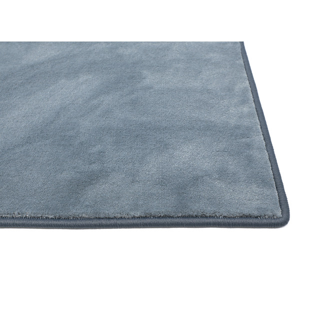 Samantha Velours Kettelteppich Wunschmass in Blue