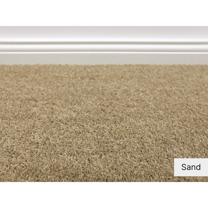 Vela Hochflor Teppichboden Meterware in sand 38