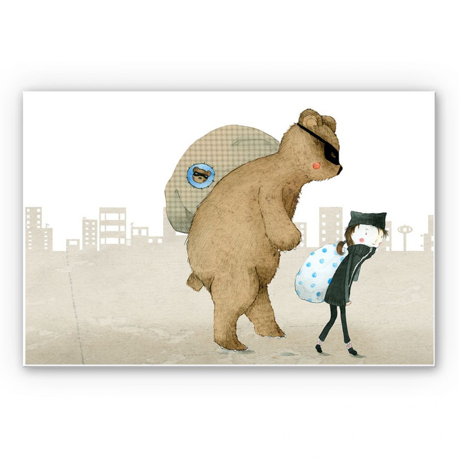 Wandbild Loske - Diebe