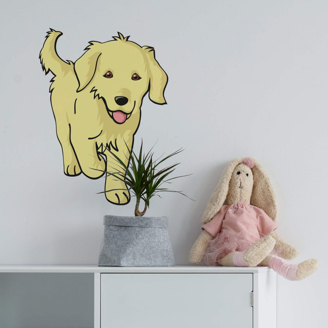 Wandsticker Hund Golden Retriever