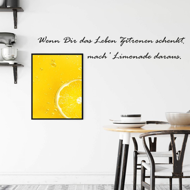 Wandtattoo Wenn dir das Leben...