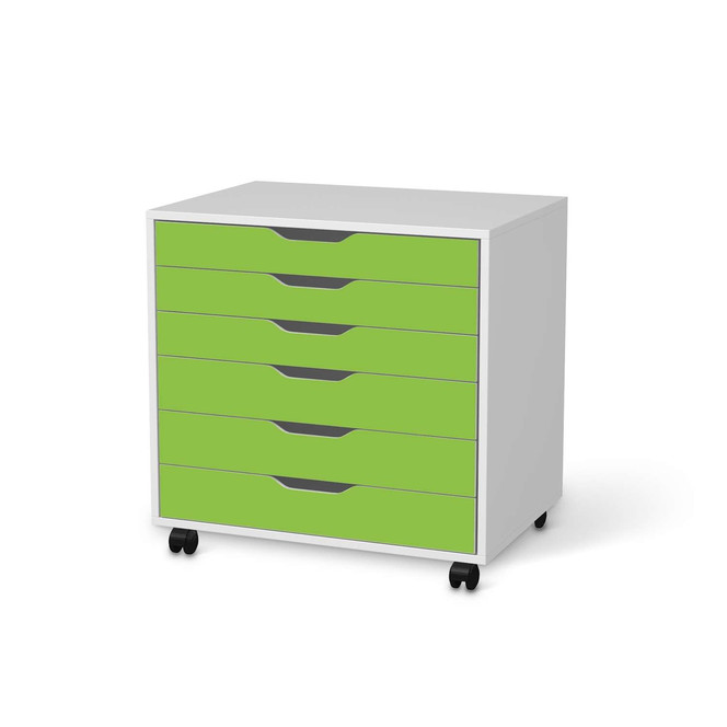 Möbelfolie IKEA Alex Rollcontainer 6 Schubladen - Hellgrün Dark- Bild 1