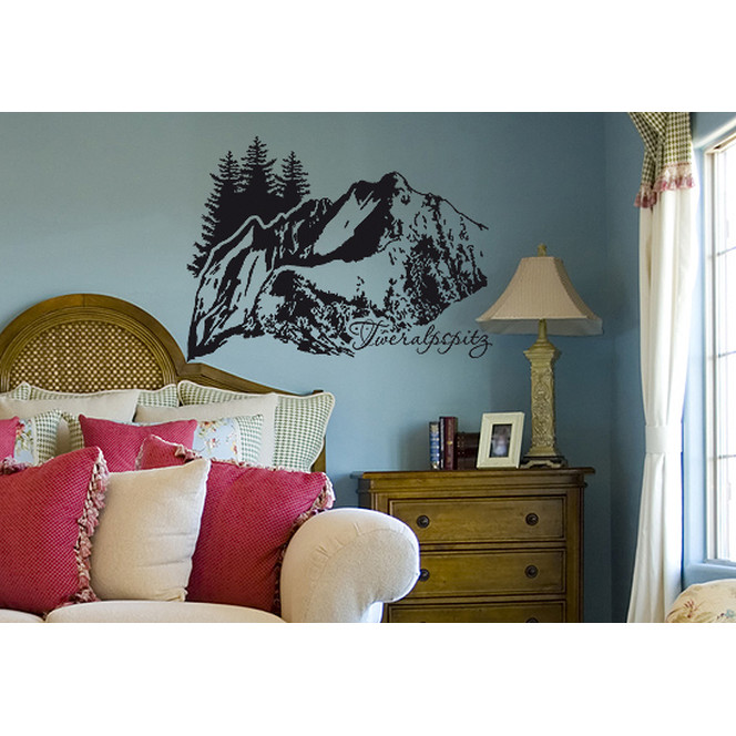 Wohnansicht - Wandtattoo Tweralpspitz