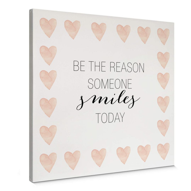 Leinwandbild Confetti & Cream - be the reason someone smiles