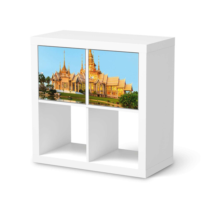Möbel Klebefolie IKEA Expedit Regal 2 Türen (quer) - Thailand Temple- Bild 1