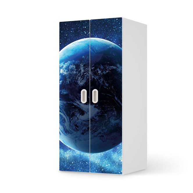 Möbelfolie IKEA Stuva / Fritids Schrank - 2 grosse Türen - Planet Blue- Bild 1