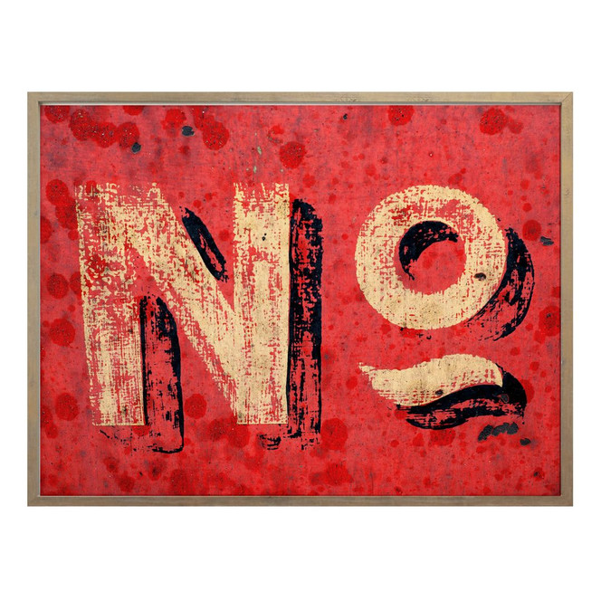 Poster - Number red