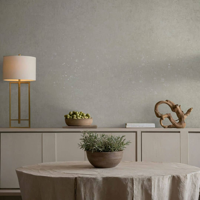 Vliestapete Beton, Uni Putzoptik Uni in Grau
