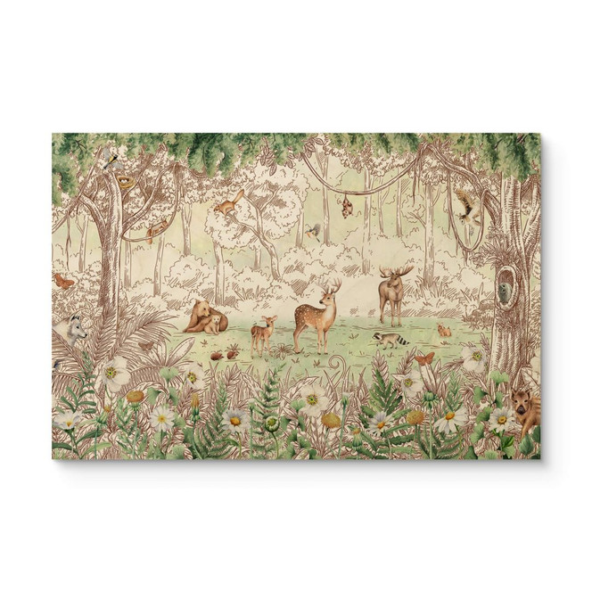 Holzbild Kikki Belle - Waldfreunde Frühling