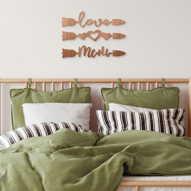 Holzbuchstaben - Arrow - Mahagoni