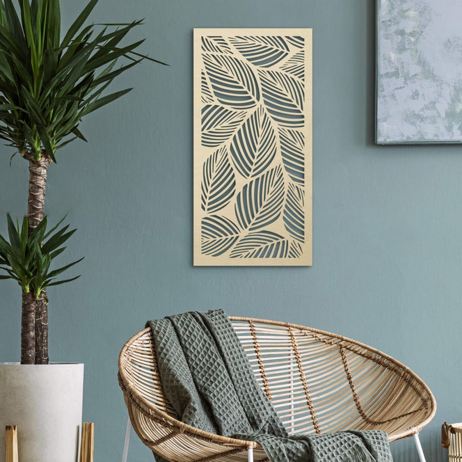 Holzdeko Blätter Buche - Pappelholz