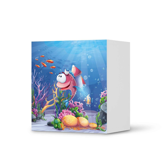 Klebefolie IKEA Besta Regal 1 Türe - Bubbles- Bild 1