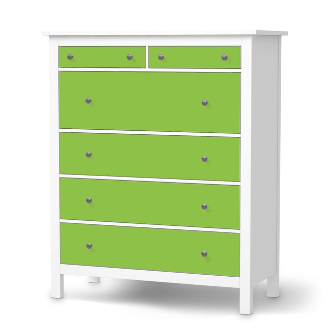Klebefolie IKEA Hemnes Kommode 6 Schubladen - Hellgrün Dark- Bild 1