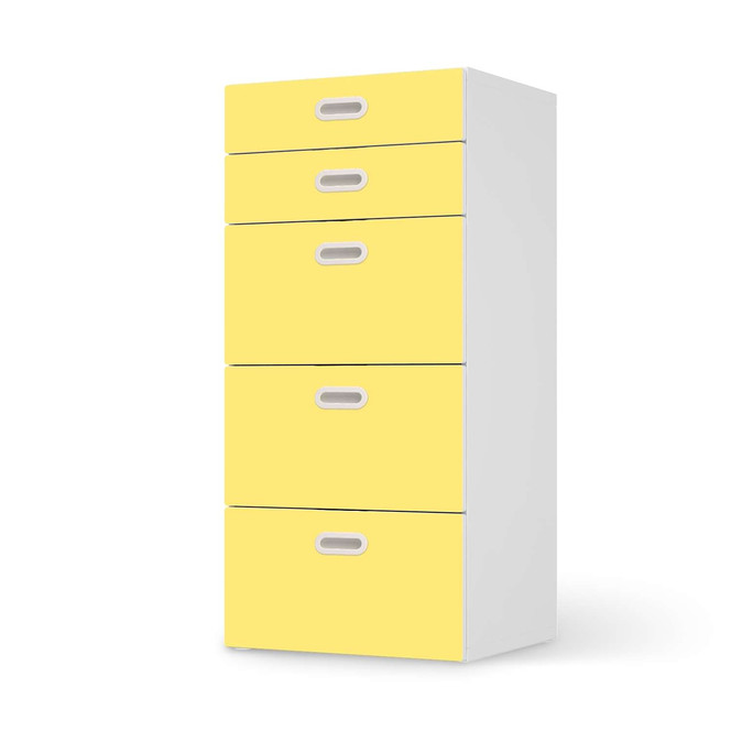 Möbel Klebefolie IKEA Stuva / Fritids Kommode - 5 Schubladen - Gelb Light- Bild 1