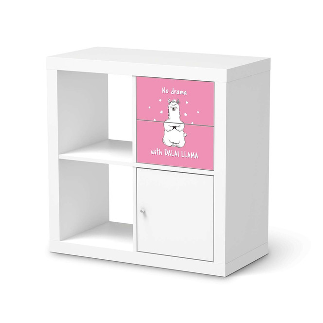 Möbelfolie IKEA Kallax Regal Schubladen - Dalai Llama- Bild 1