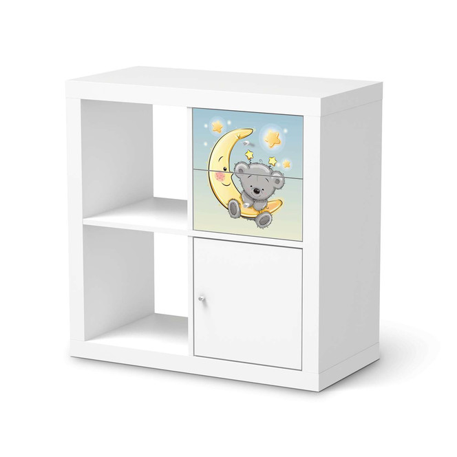 Möbelfolie IKEA Kallax Regal Schubladen - Teddy und Mond- Bild 1