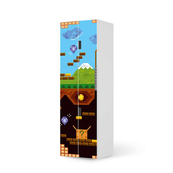 Möbelfolie IKEA Stuva / Malad - 2 grosse Türen und 2 kleine Türen - Pixelmania- Bild 1
