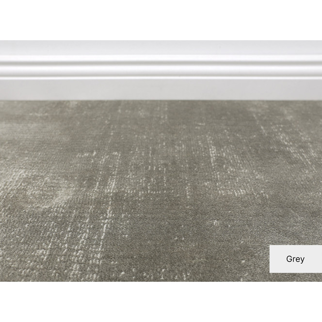 Essence Velours Teppichboden Meterware in Grey