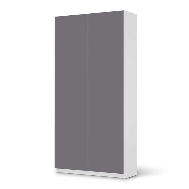 Klebefolie IKEA Pax Schrank 201cm Höhe - 2 Türen - Grau Light- Bild 1