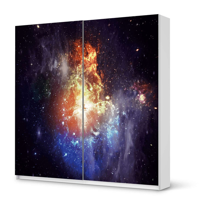 Möbel Klebefolie IKEA Pax Schrank 201cm Höhe - Schiebetür - Nebula- Bild 1