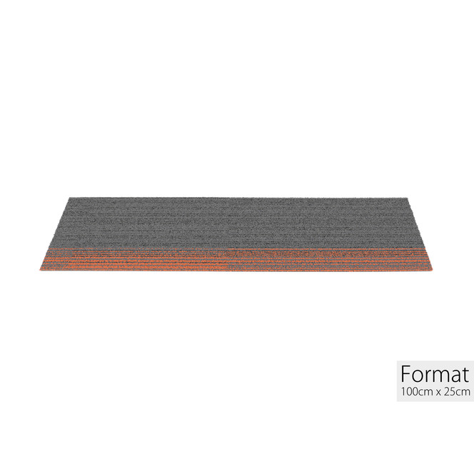 Off Line Interface Teppichfliese in Pewter Mandarin 9006