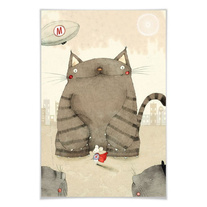 Poster Loske - Mäuseheld