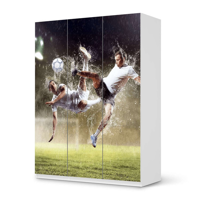 Folie IKEA Pax Schrank 201cm Höhe - 3 Türen - Soccer- Bild 1