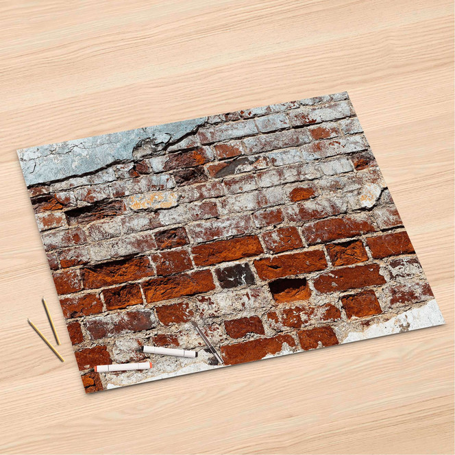 Folienbogen (120x80cm) - Backstein- Bild 1