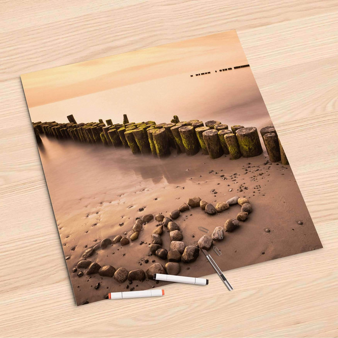 Folienbogen (60x60cm) - Beach Romance- Bild 1