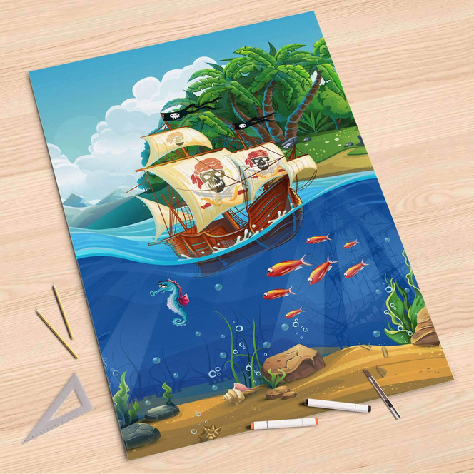 Folienbogen (80x120cm) - Pirates- Bild 1
