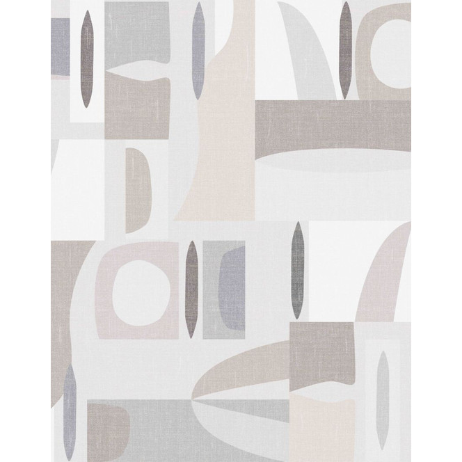 Fototapete Motivtapete Geometrische Formen in Greige und Offwhite 3.4 x 2.65 m