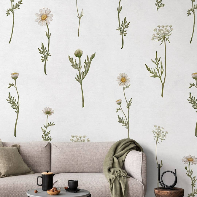 Fototapete Wiesenromantik mit Feldblumen - Kikki Belle