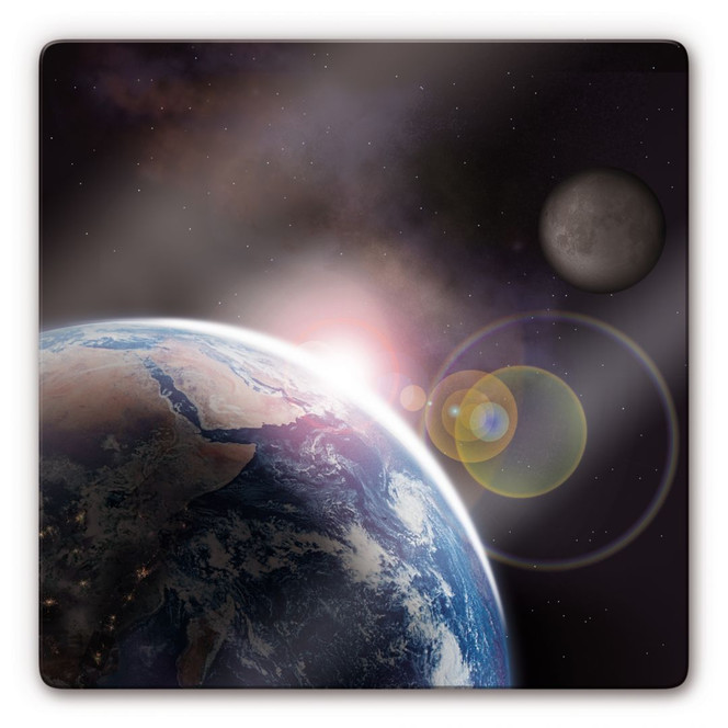 Glasbild Earth 2