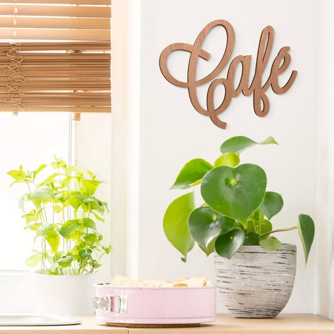 Holzbuchstaben Mahagoni - Café