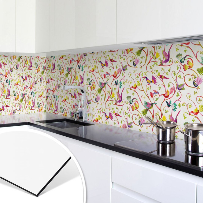 Küchenrückwand - Alu-Dibond - Blanz - Vogelzauber