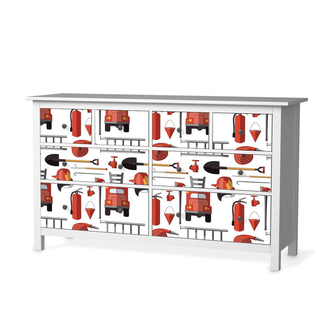 Möbelfolie IKEA Hemnes Kommode 8 Schubladen - Firefighter- Bild 1