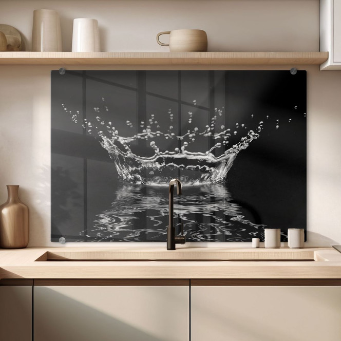 Spritzschutz Wassertropfen