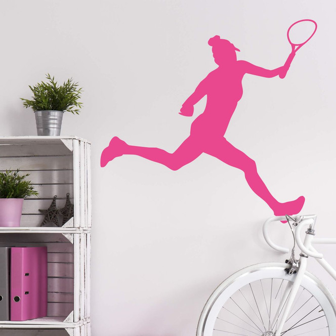 Wandtattoo Tennisspielerin 02