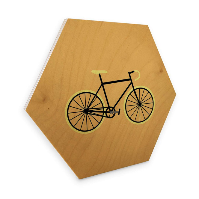 Hexagon - Holz Kubistika - Fahrrad Liebe