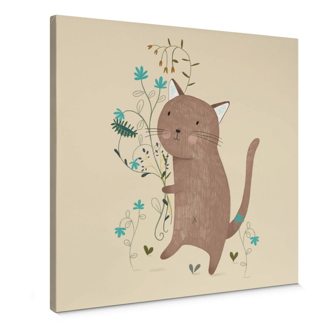 Leinwandbild Loske - Kleine Katze