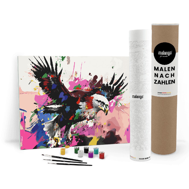 Malen nach Zahlen Leinwandbild - Adler Adelheid