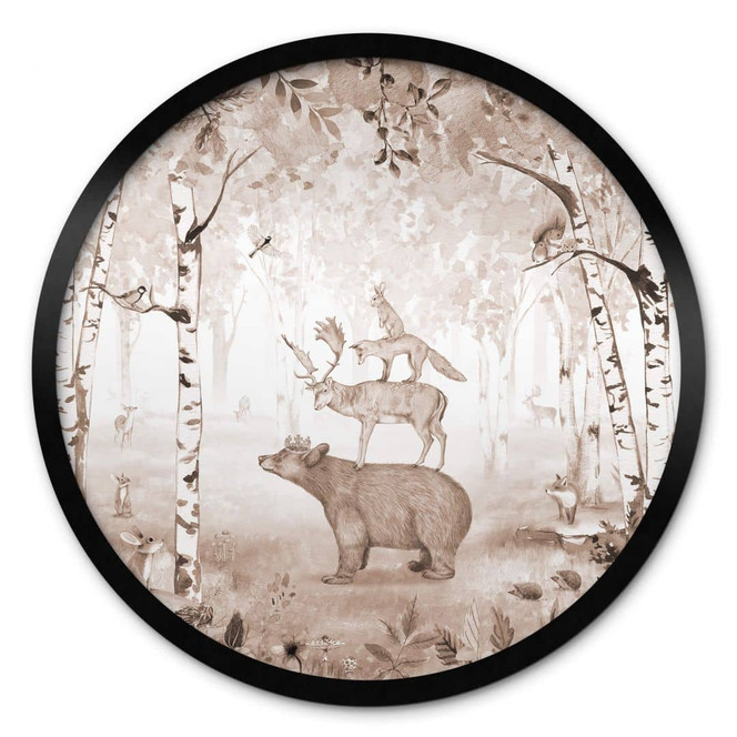 Poster Kikki Belle - Der Bärenkönig - Rund