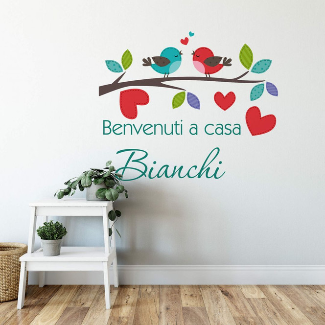 Wandtattoo & Name Benvenuti a casa