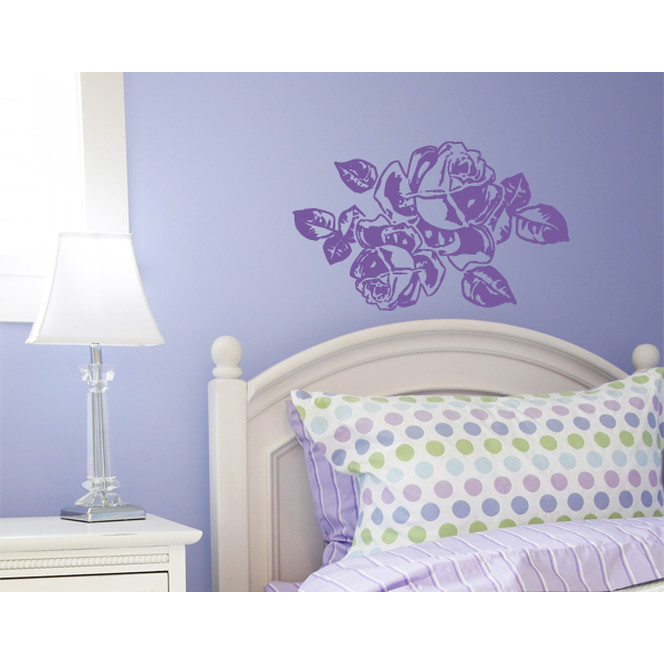 Wandtattoo Retro Rose