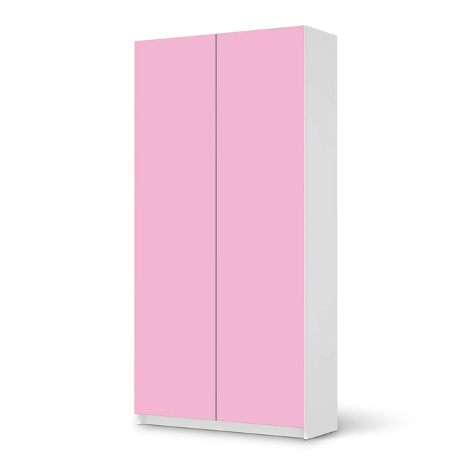 Klebefolie IKEA Pax Schrank 201cm Höhe - 2 Türen - Pink Light- Bild 1