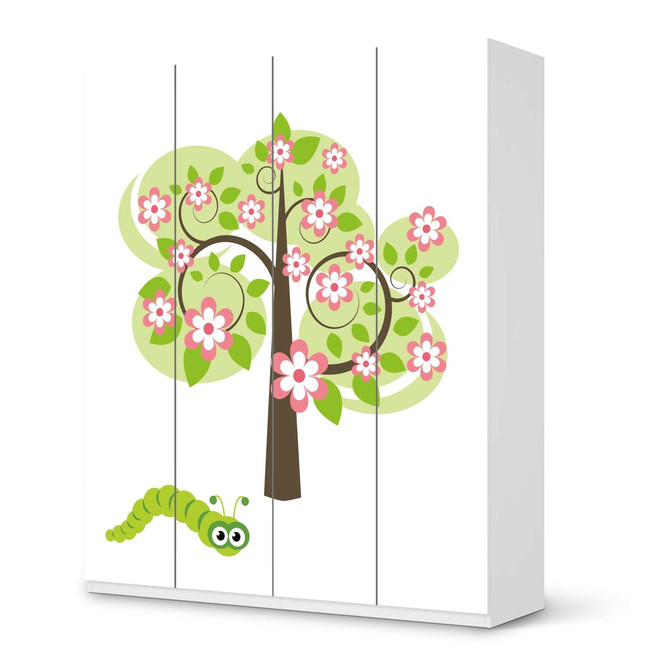 Möbelfolie IKEA Pax Schrank 236cm Höhe - 4 Türen - Blooming Tree- Bild 1